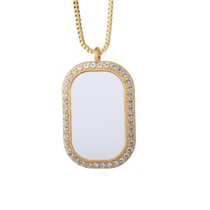 Gold Crystal Necklace Sublimate-Millantech