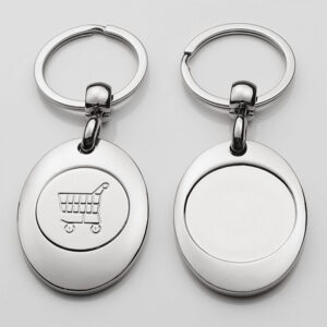 Shopping Trolley Metal Keychain-Millantech