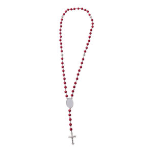 Red Bead Necklace Metal -Millantech