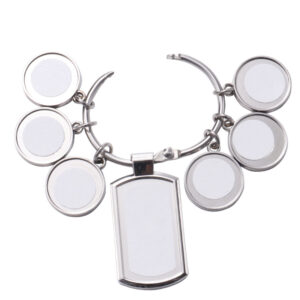 6 Round 1 Tag Metal Keyring-Millantech