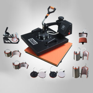 Millantech 38X38 Multi-Function 8-In-1 T Shirt Tumblers Mug Clothing Logo Pattern Printing Heat Transfer Machine