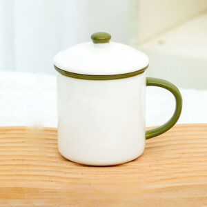 Millantech 12 oz. Sublimation Enamel Mugs with Colored Brim and Handle