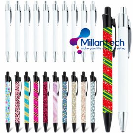 Millantech Wholesale Ballpoint Pens With Logo Sublimation Cute Custom Metal Ballpen Personalized Luxury Ballpoint Pen