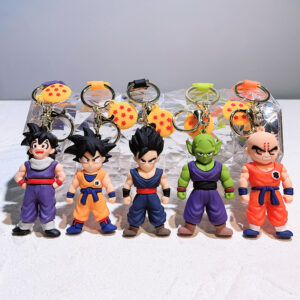 Millantech Dragon Ball Plastic Doll Classic Couple Car Keychain School Bag Pendant Keychain