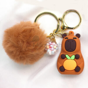 Millantech Logo Custom 3D Keychains Souvenir Pvc Keychain China Sale Capybara Keychains