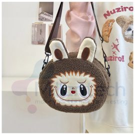 Millantech Free Tax Labubu Crossbody Bag For Kids Labubu Candy Bag Labubu Tot Bags With Rope Straps Labubu Doll Bag Charm Labubu Style School Bag