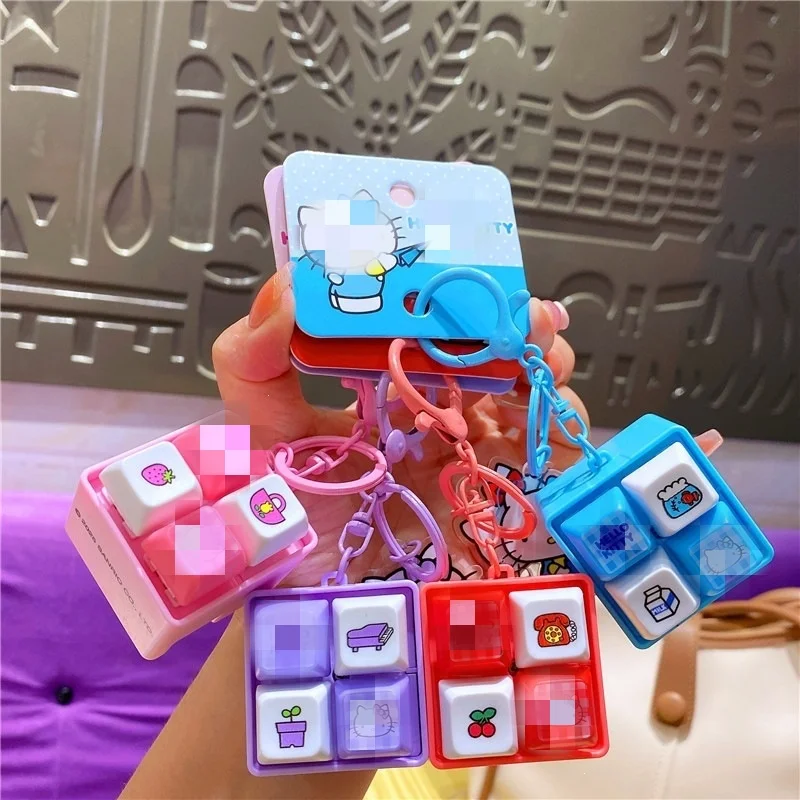 Millan 2026 New Cute Cartoon Plush Toy Healing Decompression Button Stress Relief Toy Keychain Pendant Stress Relief Artifact - Image 3