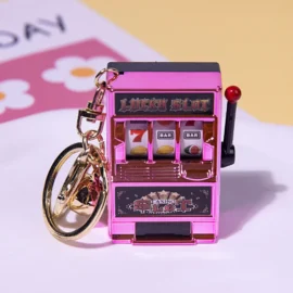 Customized New Design Fruit Machine Keychains Console Key Chain Keyring Accessories Small Mini Cute Cartoon Lottery Keychain-5cm*3.5CM / 21