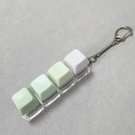 Millantech  Custom Design Light Keychain Cartoon Plastic UV Printing Mini Keyboard Stress Relief Fidget Toy-#24 / Lighting Up