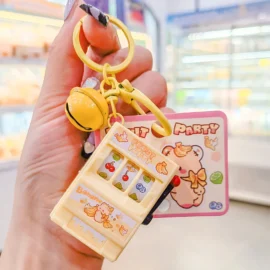Customized New Design Fruit Machine Keychains Console Key Chain Keyring Accessories Small Mini Cute Cartoon Lottery Keychain-5cm*3.5CM / 11-No card