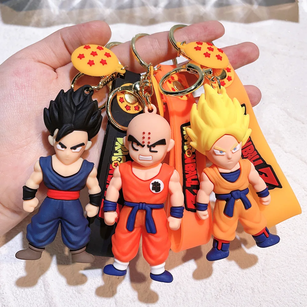 Factory Stock 3D Cartoon Anime Movies Characters Soft PVC Rubber Car Keychain Accessories Doll Bag Pendant Keyring - Image 5