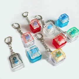 Fidget Clicker Keyboard Keychain Keycap Keycaps Keychain  Custom Logo Keyboard Button Stress Switches Key Chain Switch Keychain