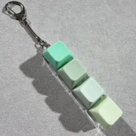 Millantech  Custom Design Light Keychain Cartoon Plastic UV Printing Mini Keyboard Stress Relief Fidget Toy-#2 / Lighting Up