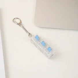 Millantech 2/3/4 Keys UV Printed Plastic LED Light Keychain Mechanical Keyboard Switch Keycap Tester with Cartoon Relief-5.6*1.9 CM / 3