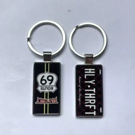 Advertising Promo Gift Metal Sublimation Alloy Key Chains Blank llaveros Personalizados Keyring Logo Custom Metal Keychain-custom / Sublimation Printing