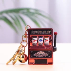 Customized New Design Fruit Machine Keychains Console Key Chain Keyring Accessories Small Mini Cute Cartoon Lottery Keychain-5cm*3.5CM / 19