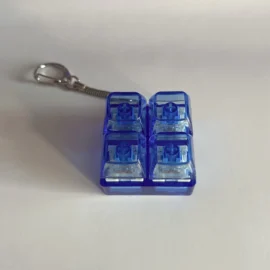 Millantech PC Material Keychain Square Color Keychain Mechanical Keyboard Shaft Tester Fingertip Decompression Keychain-As Picture / 5 no light