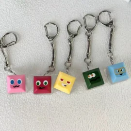 Custom Anime Keycap Custom Design Keycap Fidget Keychain Keyboard Click Fidget Cute Keychain Multiple Color Keychain Keycaps