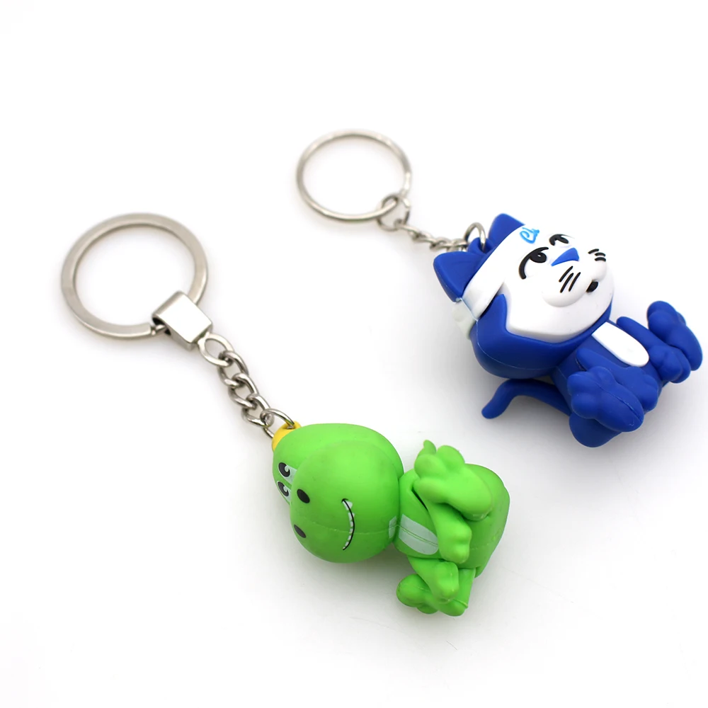High Quality No Minimum Personalized Custom Silicone Rubber Keyring Cartoon 3d Soft Pvc Keychain for Promotion - Image 3