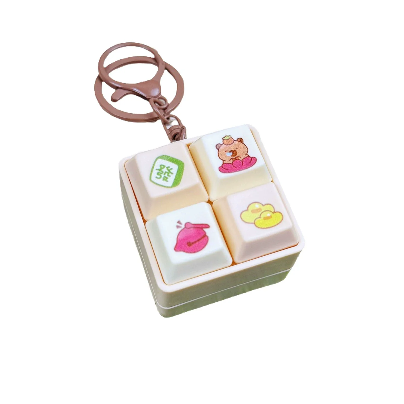Creative Light-up and Sound-emitting Four-grid Keyboard Keychain,Fun Stress-relieving Student Toy,Bag Pendant - Image 6