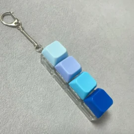 Millantech  Custom Design Light Keychain Cartoon Plastic UV Printing Mini Keyboard Stress Relief Fidget Toy-#4 / Lighting Up