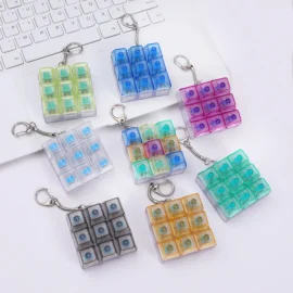 Keyboard Keychain Keycap Keycaps Keychain Fidget Clicker Custom Logo Keyboard Button Stress Switches Key Chain Switch Keychain