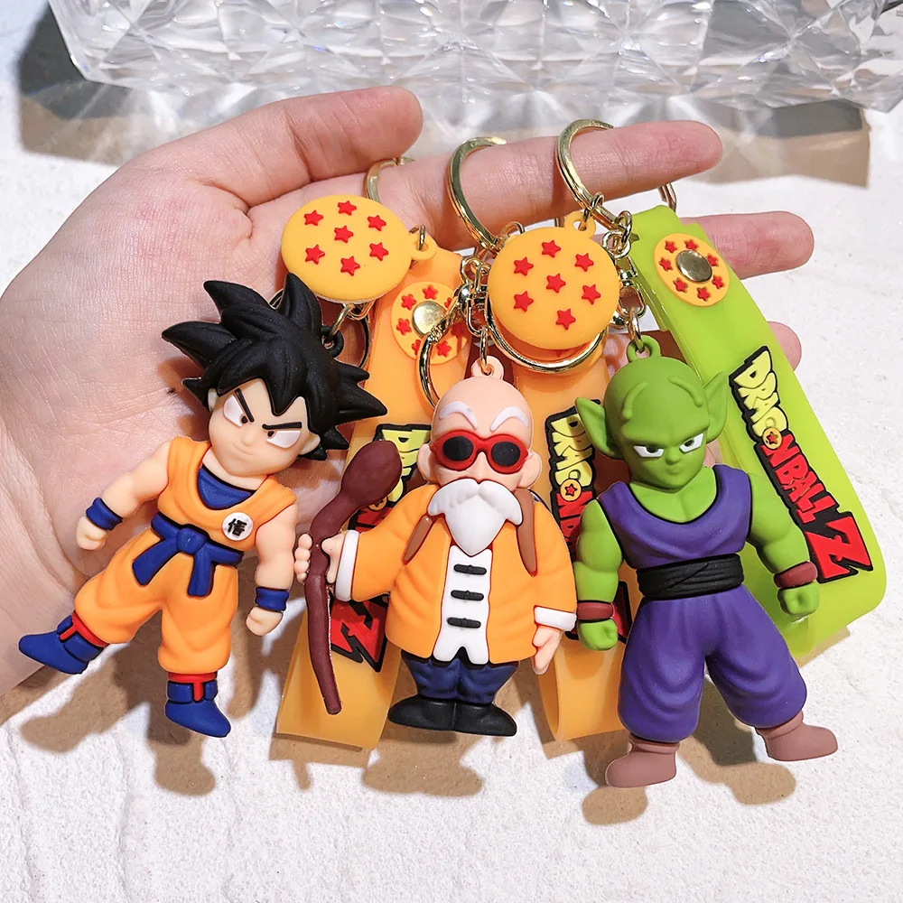 Factory Stock 3D Cartoon Anime Movies Characters Soft PVC Rubber Car Keychain Accessories Doll Bag Pendant Keyring - Image 2