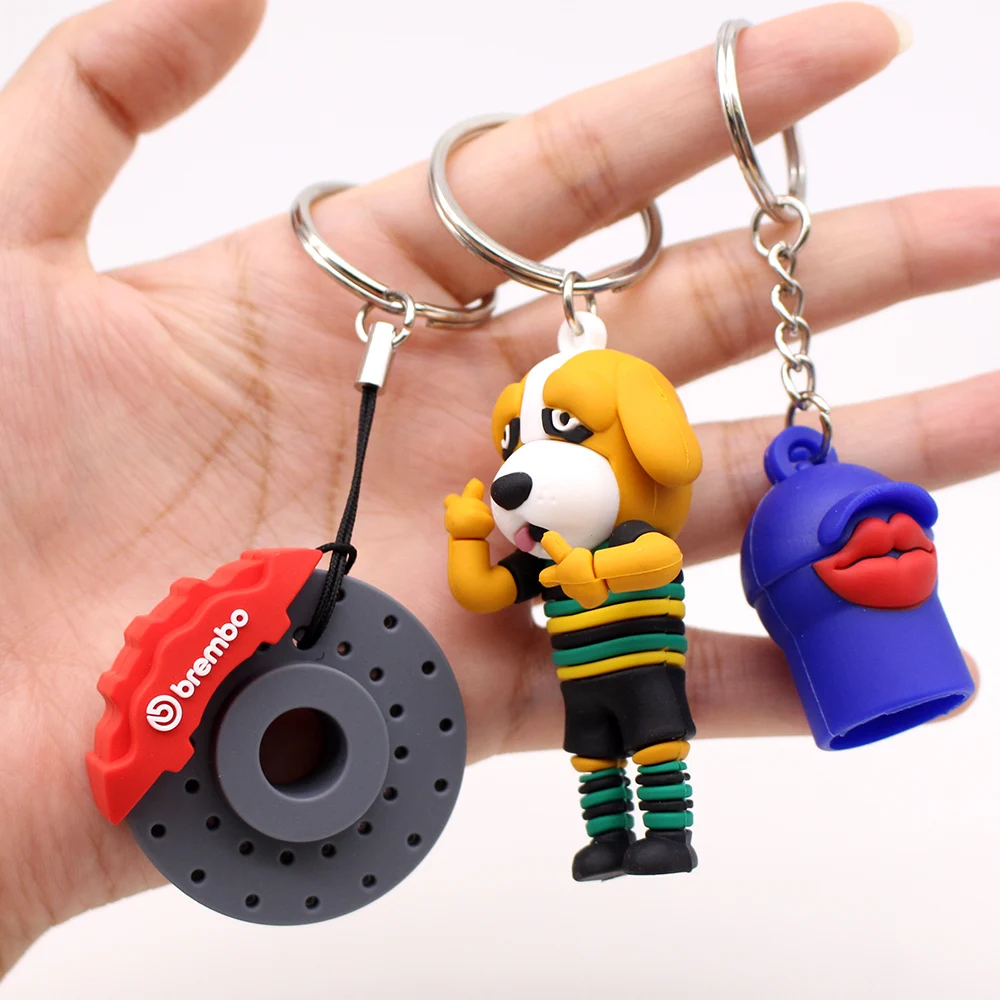 High Quality No Minimum Personalized Custom Silicone Rubber Keyring Cartoon 3d Soft Pvc Keychain for Promotion - Image 4