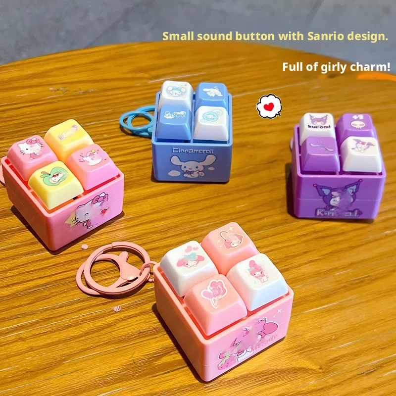Keyboard Caps Toy Stress Relief Fidget Button Key Caps Fidget Keychain Keyboard Keychain Toys Finger Keyboard Key Toy - Image 3