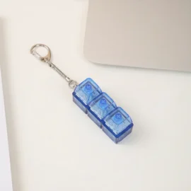 Millantech 2/3/4 Keys UV Printed Plastic LED Light Keychain Mechanical Keyboard Switch Keycap Tester with Cartoon Relief-5.6*1.9 CM / 2