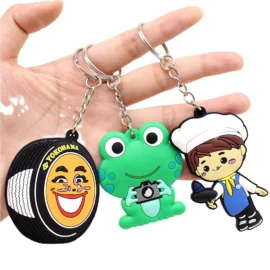 High Quality No Minimum Personalized Custom Silicone Rubber Keyring Cartoon 3d Soft Pvc Keychain for Promotion