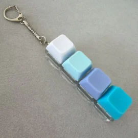 Millantech  Custom Design Light Keychain Cartoon Plastic UV Printing Mini Keyboard Stress Relief Fidget Toy-#31 / Lighting Up
