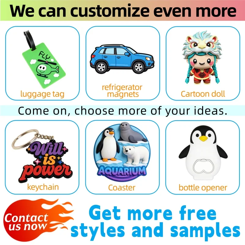 Manufacture Wholesale Free Design Promotional Custom Rubber Carabiner Keychain 3D Soft PVC Logo Eco-Friendly Durable - Image 5
