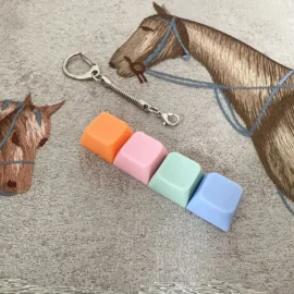 Millantech  Custom Design Light Keychain Cartoon Plastic UV Printing Mini Keyboard Stress Relief Fidget Toy-#14 / Lighting Up