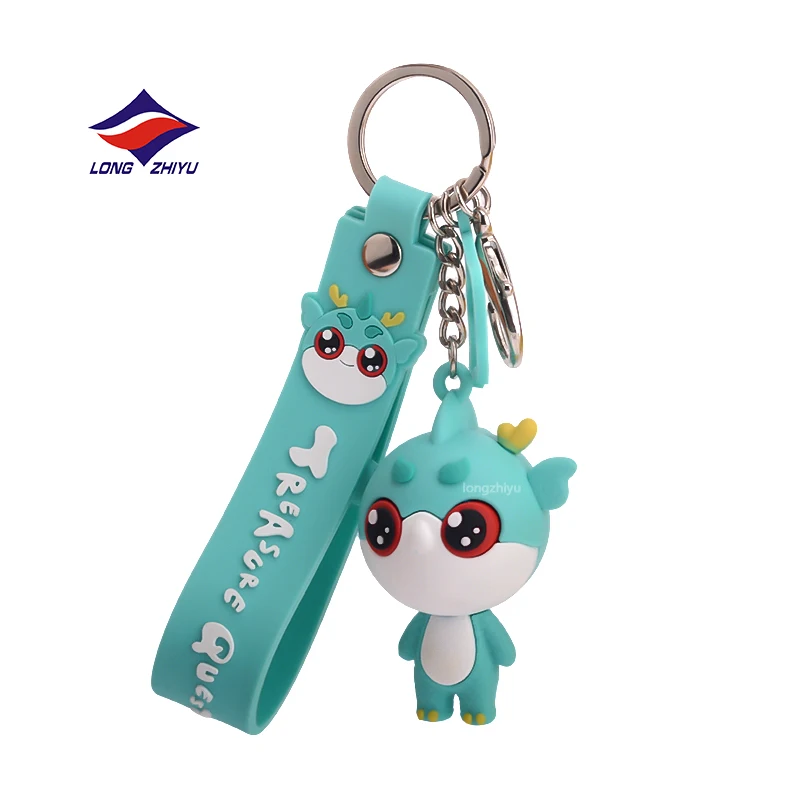 Longzhiyu 20 Years OEM Custom PVC Rubber 3D Keychain Factory Creative Cartoon Pendant for Brand Promotion - Image 2