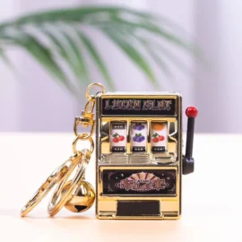Customized New Design Fruit Machine Keychains Console Key Chain Keyring Accessories Small Mini Cute Cartoon Lottery Keychain-5cm*3.5CM / 13