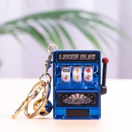 Customized New Design Fruit Machine Keychains Console Key Chain Keyring Accessories Small Mini Cute Cartoon Lottery Keychain-5cm*3.5CM / 18