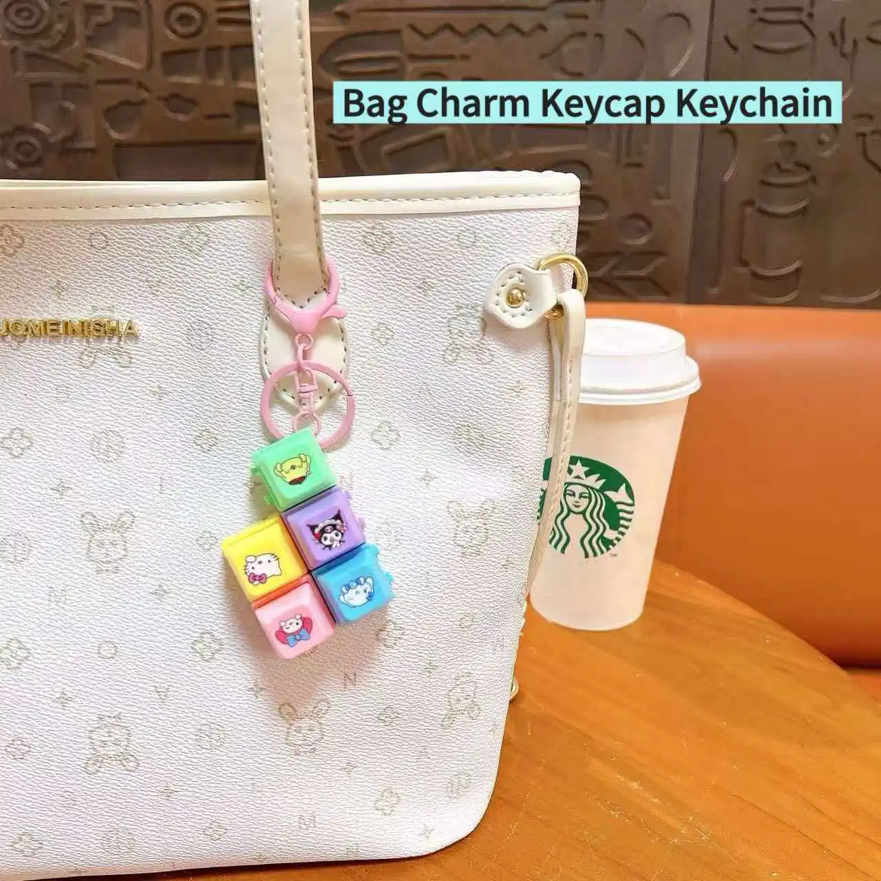 Custom Design Keycap Fidget Keychain Keycap Keyboard Click Fidget Cute Keychain Multiple Color Options Stim Toy Stress Relief - Image 4