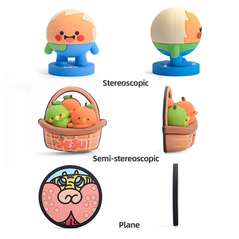 Longzhiyu 20 Years OEM Custom PVC Rubber 3D Keychain Factory Creative Cartoon Pendant for Brand Promotion-3.5cm*5cm / OEM/ODM