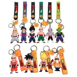 Factory Stock 3D Cartoon Anime Movies Characters Soft PVC Rubber Car Keychain Accessories Doll Bag Pendant Keyring