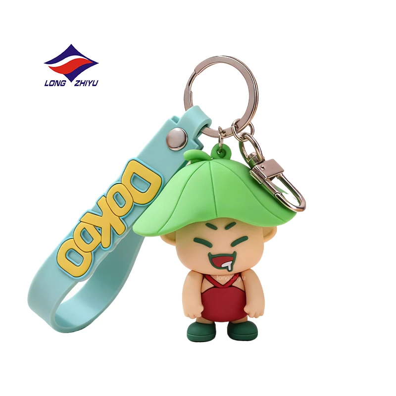 Longzhiyu 20 Years OEM Custom PVC Rubber 3D Keychain Factory Creative Cartoon Pendant for Brand Promotion - Image 4