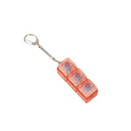 Millantech 2/3/4 Keys UV Printed Plastic LED Light Keychain Mechanical Keyboard Switch Keycap Tester with Cartoon Relief-5.6*1.9 CM / 7