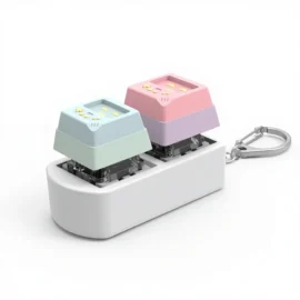 Millantech  Factory Sale Custom 3D Print Fidget Press Clickers Keyboard Keychain Stress Relief Toy-Standard / 2