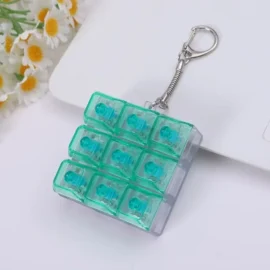 Factory Direct Sales Lighted Nine Key Wholesale High-Transparency Keycaps Decompression Mechanical Keyboard Decompression Toy