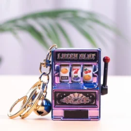 Customized New Design Fruit Machine Keychains Console Key Chain Keyring Accessories Small Mini Cute Cartoon Lottery Keychain-5cm*3.5CM / 15