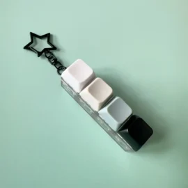 Millantech  Custom Design Light Keychain Cartoon Plastic UV Printing Mini Keyboard Stress Relief Fidget Toy-#5 / Lighting Up